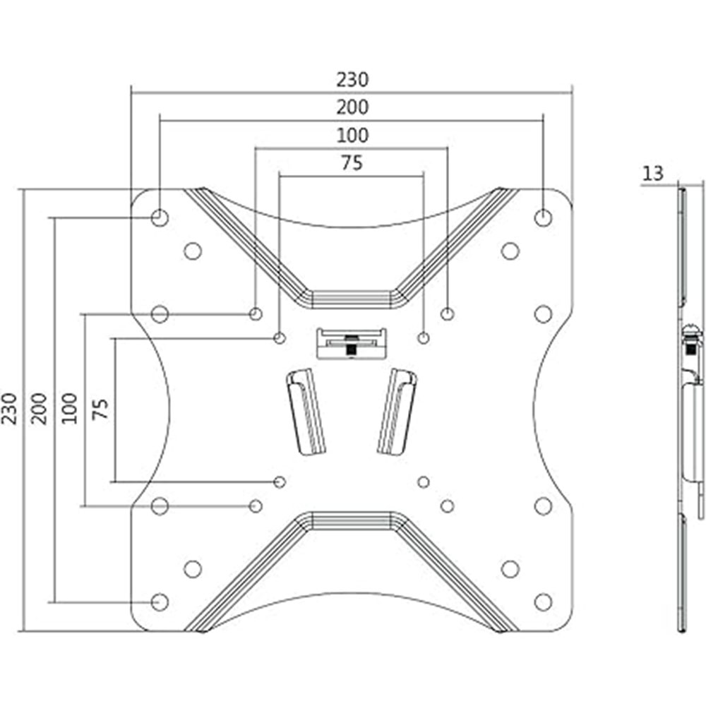 TV nosač LogiLink LogiLink TV wall mount, 23 42, fixed, 25 kg max., BP0004 