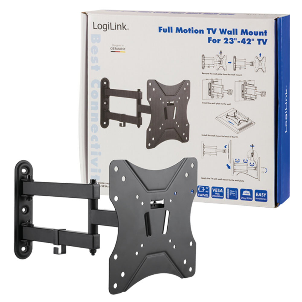 TV nosač LogiLink LogiLink TV wall mount, 23 42, tilt, swivel, 25 kg max., BP0008