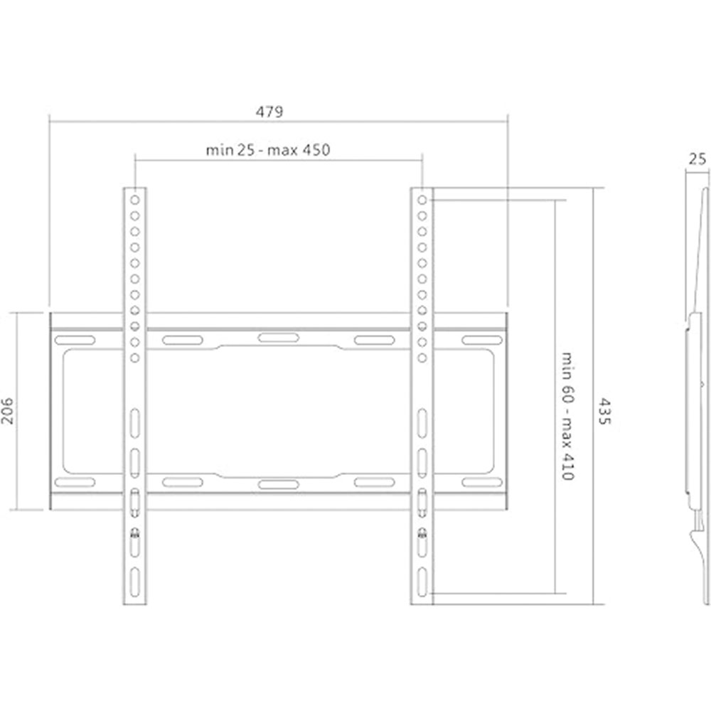 TV nosač LogiLink LogiLink TV wall mount, 32 55, fixed, 40 kg max., BP0011