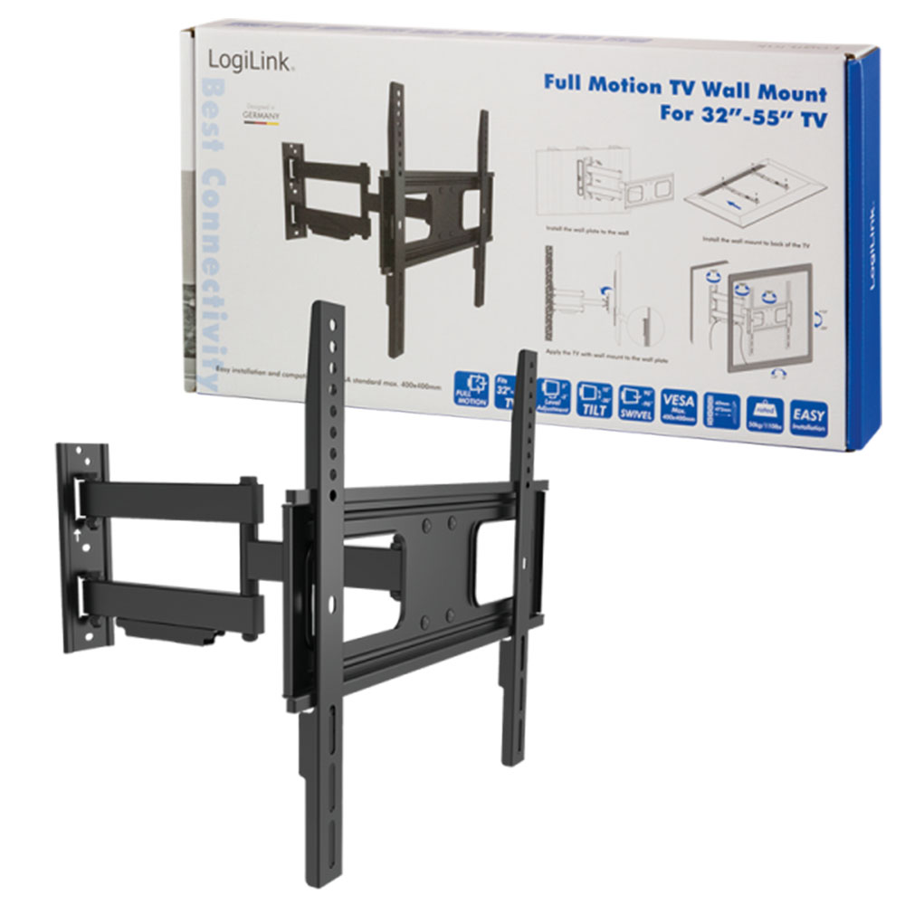 TV nosač LogiLink LogiLink TV wall mount, 32 55, tilt, swivel, 50 kg max., BP0014