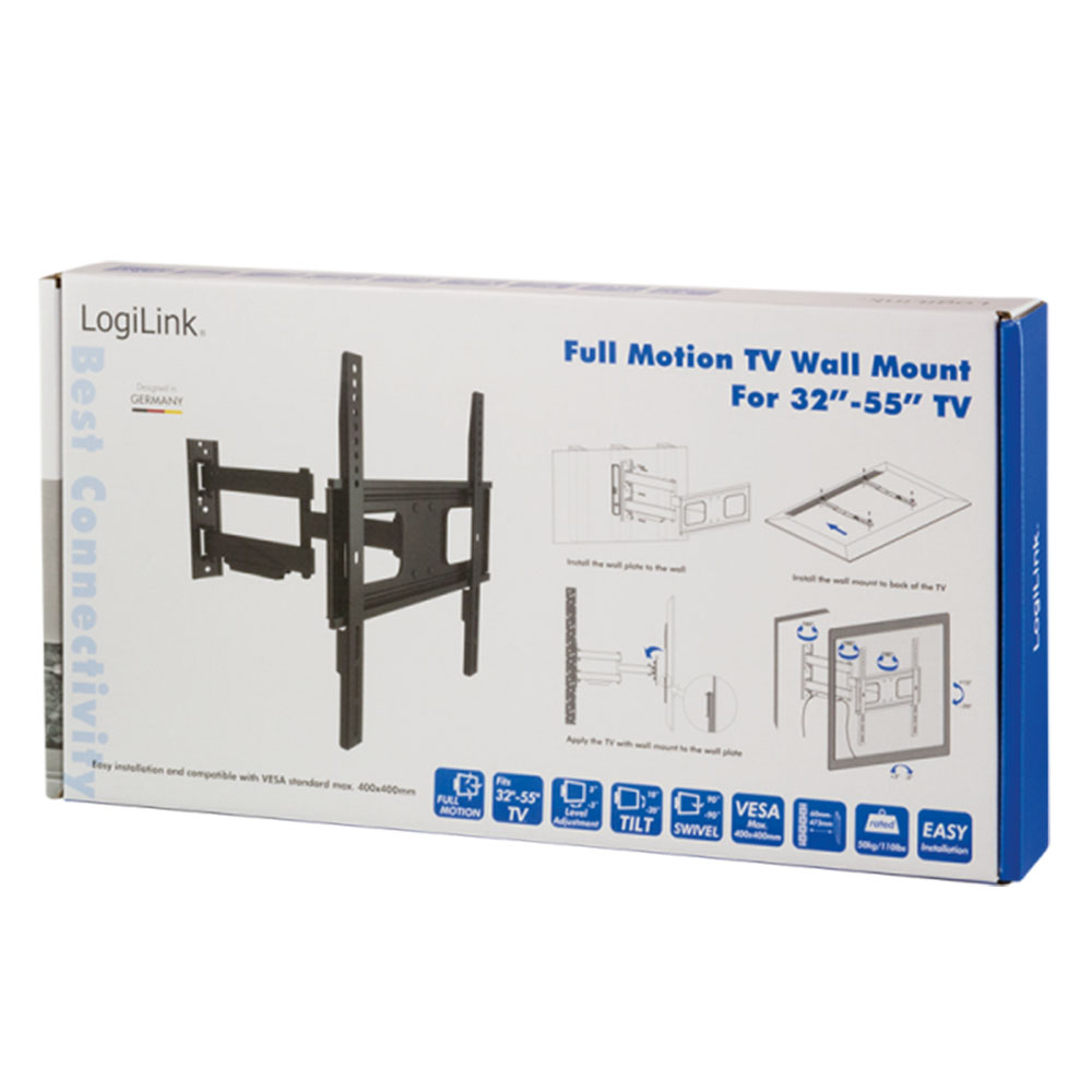 TV nosač LogiLink LogiLink TV wall mount, 32 55, tilt, swivel, 50 kg max., BP0014