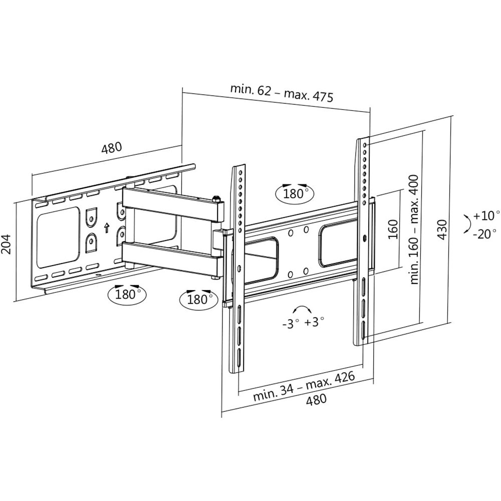 TV nosač LogiLink LogiLink BP0015