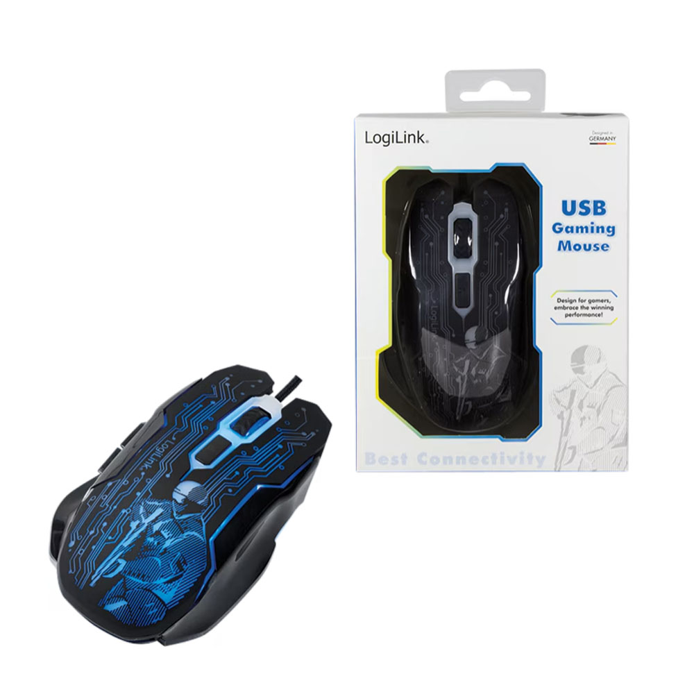 Miš LogiLink LogiLink USB gaming mouse, 2400 dpi, black, ID0137