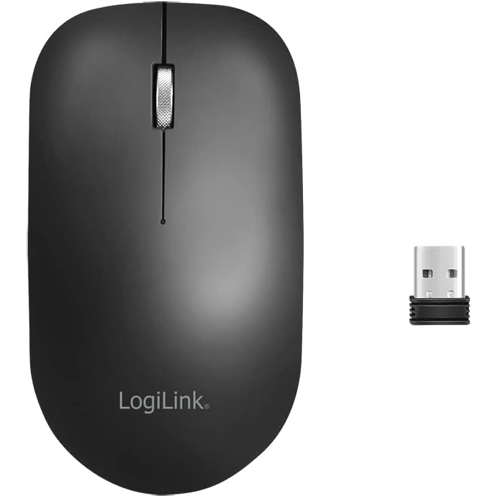 Miš LogiLink LogiLink Wireless mouse, 2.4 GHz, USB A dongle, black, ID0210