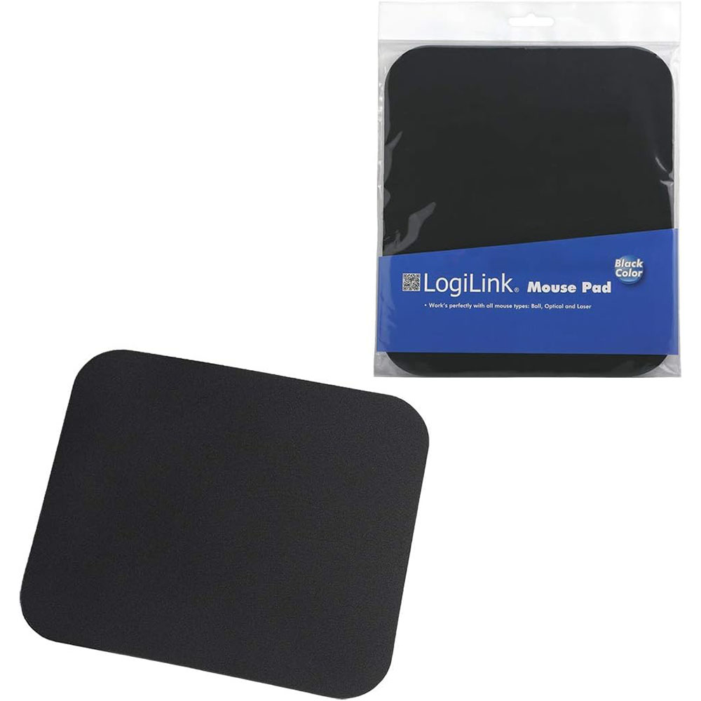 Podloga za miš LogiLink LogiLink Mousepad, 220 x 250 mm, black, ID0096