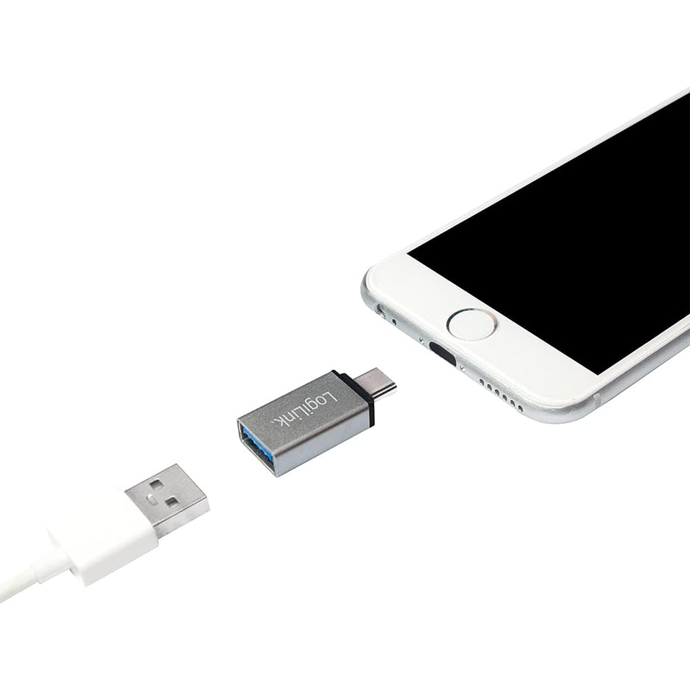 USB kabl i adapter LogiLink LogiLink USB-C adapter set, C M to USB-A F C M to Micro-USB F, silver, AU0040