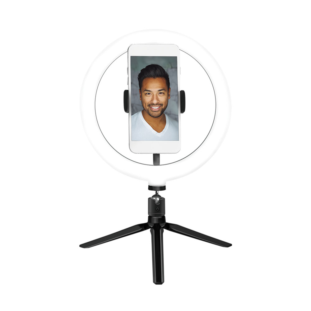 Prstenaste lampe LogiLink LogiLink Smartphone ring light with tripod and controller, 20 cm, AA0158