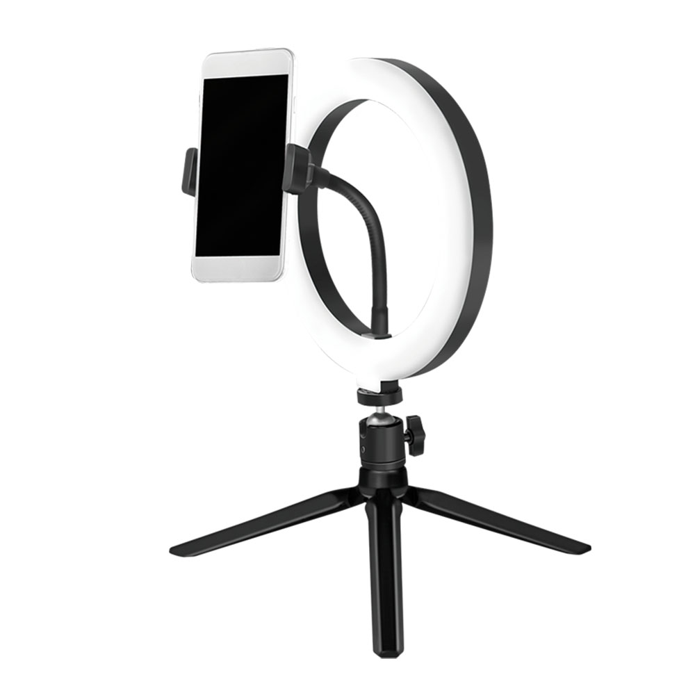 Prstenaste lampe LogiLink LogiLink Smartphone ring light with tripod and controller, 20 cm, AA0158