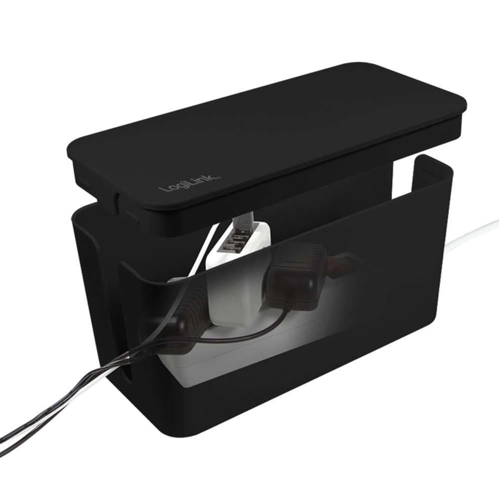 Kabelska kutija LogiLink LogiLink Cable box, 235 x 115 x 120 mm, black, KAB0060