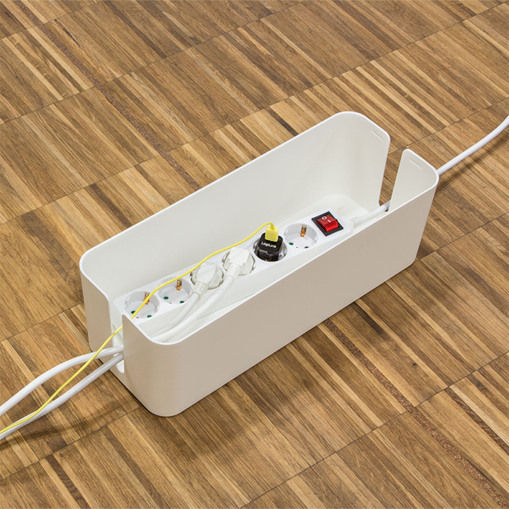 Kabelska kutija LogiLink LogiLink Cable box, 407 x 157 x 133.5 mm, white, KAB0063