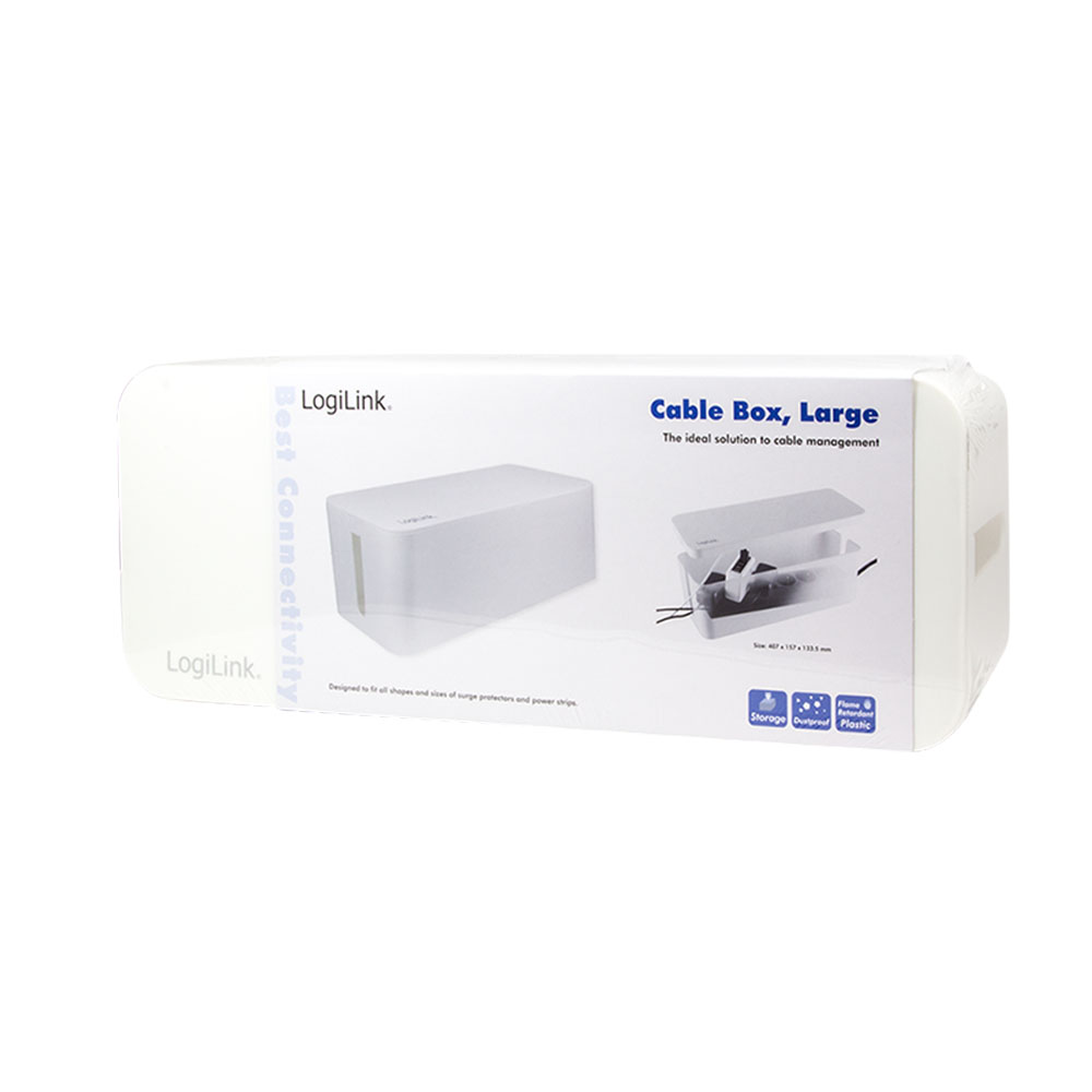 Kabelska kutija LogiLink LogiLink Cable box, 407 x 157 x 133.5 mm, white, KAB0063