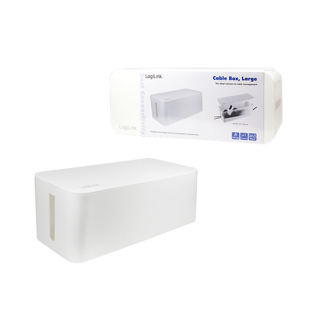 Kabelska kutija LogiLink LogiLink Cable box, 407 x 157 x 133.5 mm, white, KAB0063