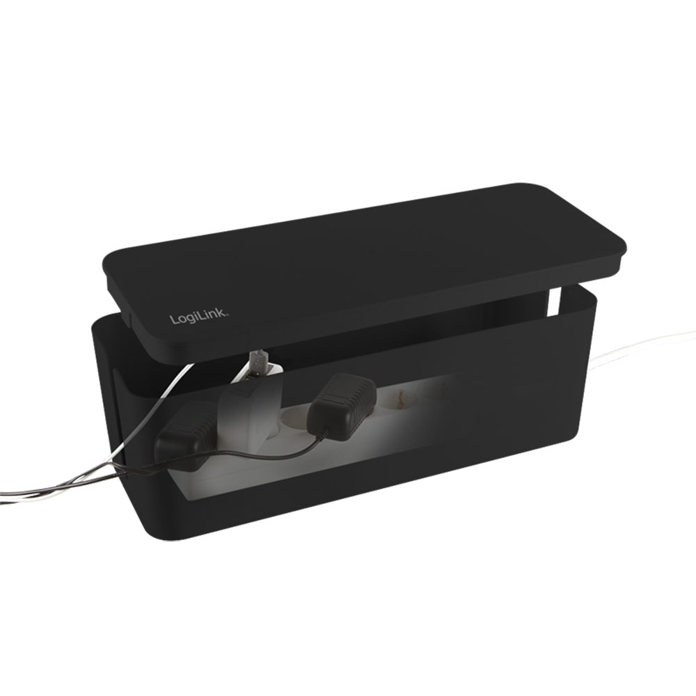 Kabelska kutija LogiLink LogiLink Cable box, 407 x 157 x 133.5 mm, black, KAB0062
