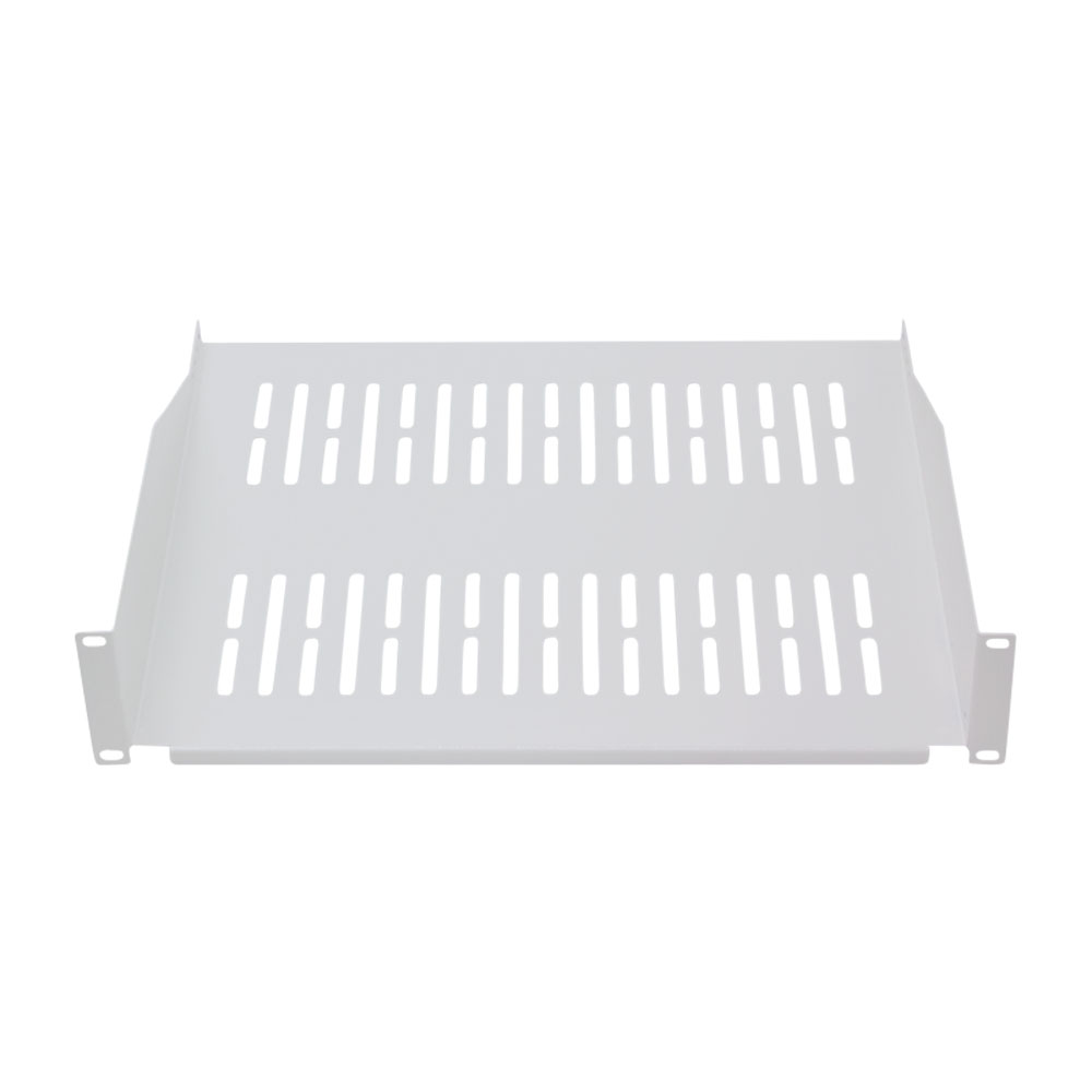 Polica za ormare servera LogiLink LogiLink 19 cantilever shelf, front screw fixing d 400 mm, grey, SF2C45G