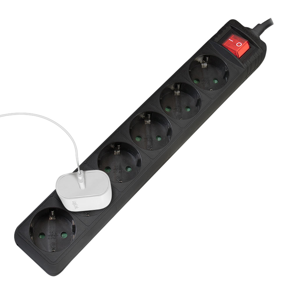 Produžec LogiLink LogiLink Socket outlet 6 way switch, 6x CEE 7 3, 1.5 m, LPS202B
