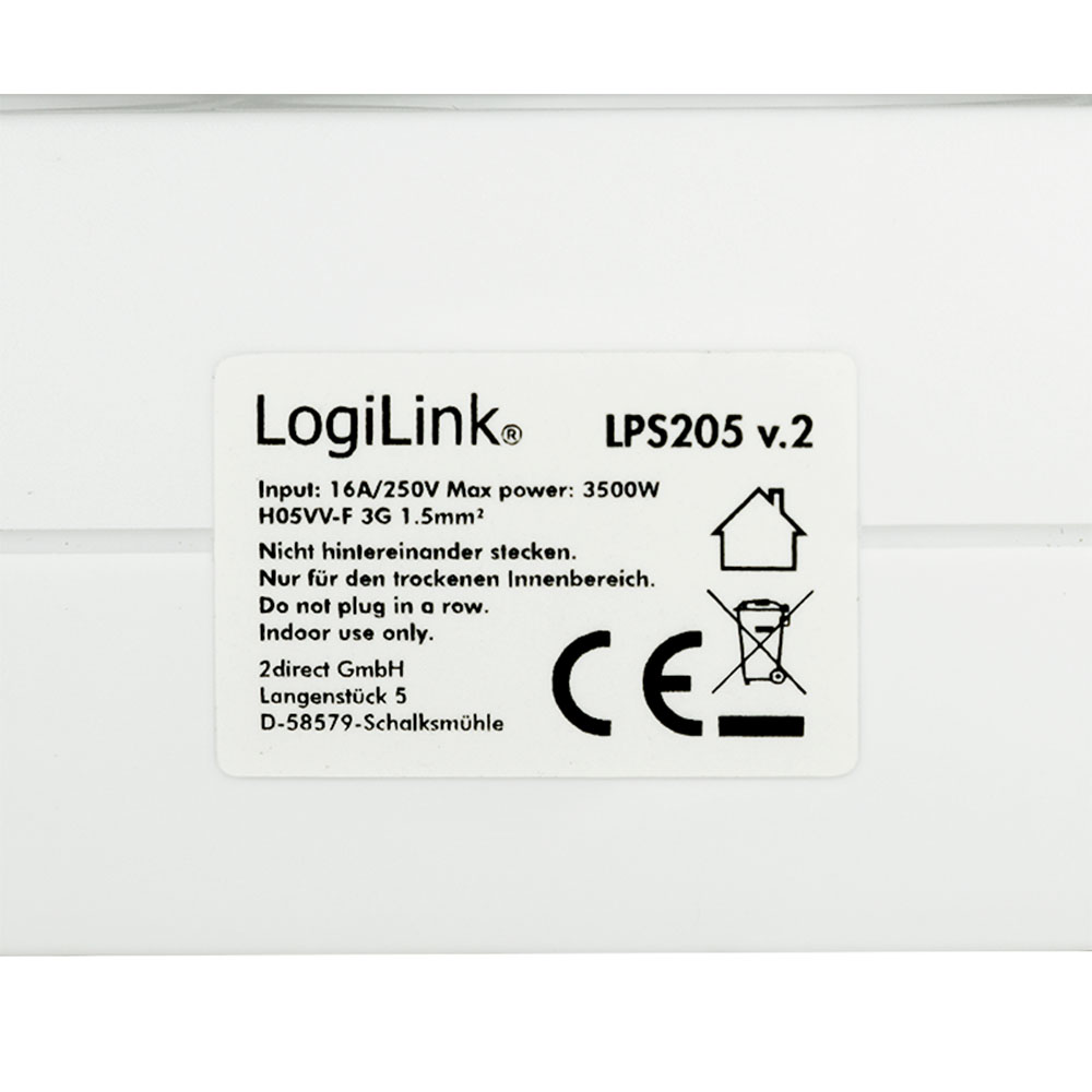 Produžec LogiLink LogiLink Socket outlet 3 way, 3x CEE 7 3, 1.4 m, LPS205