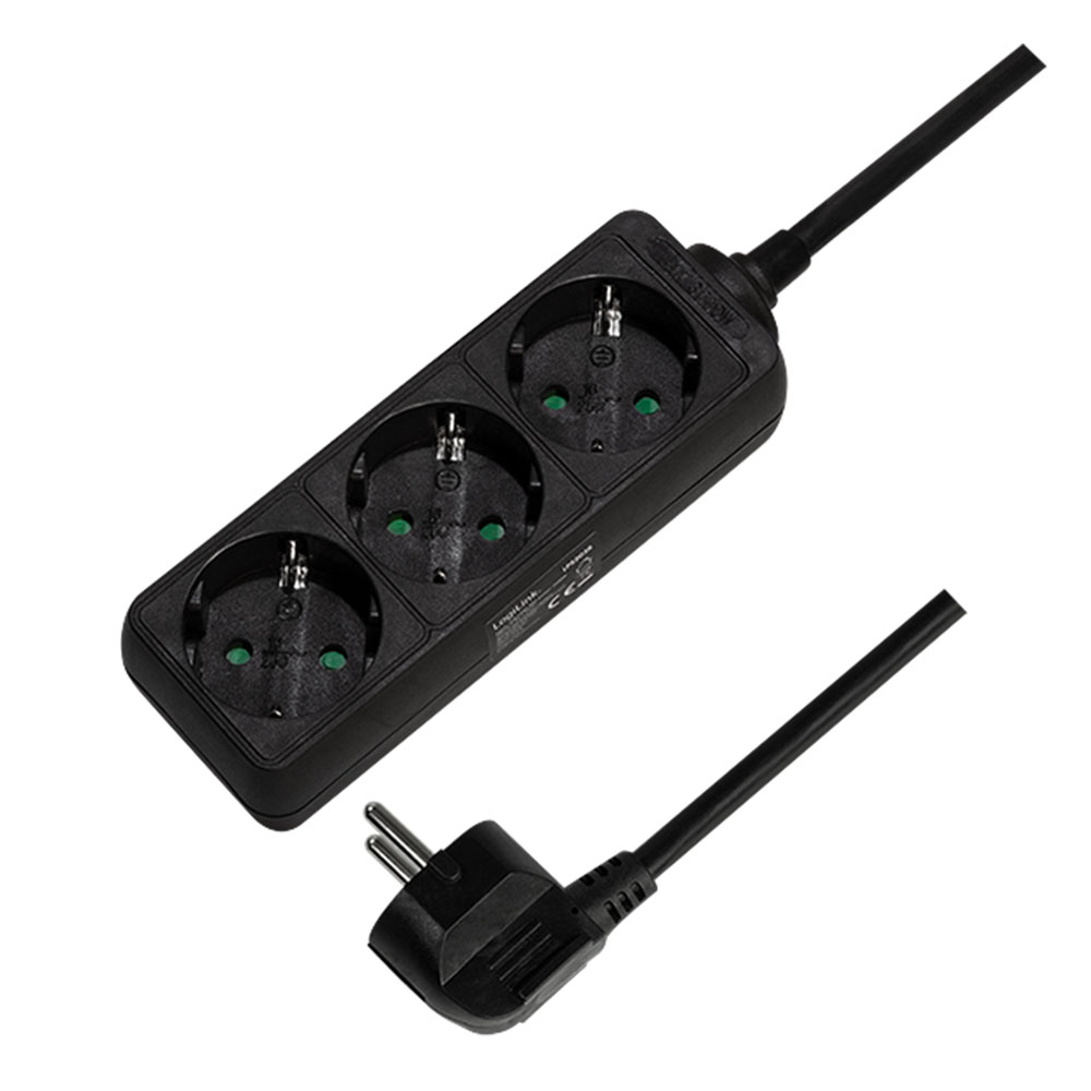 Produžec LogiLink LogiLink Socket outlet 3 way, 3x CEE 7 3, 1.5 m, LPS205B