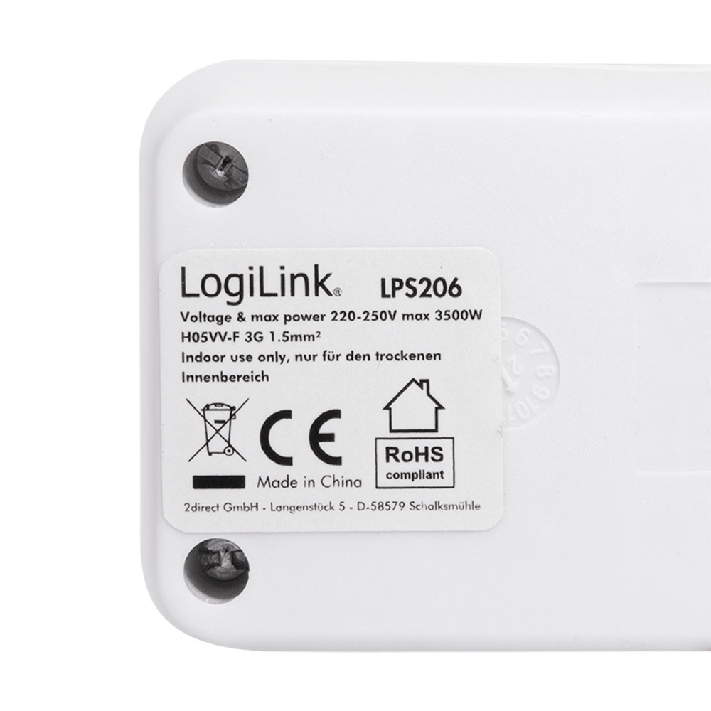 Produžec LogiLink LogiLink Socket outlet 3 way switch, 3x CEE 7 3, 1.4 m, LPS206