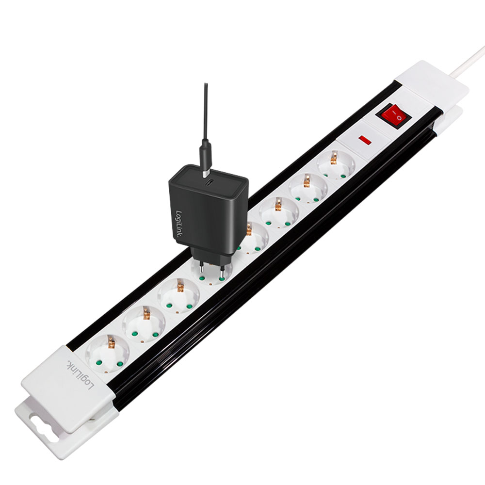 Produžec LogiLink LogiLink Socket outlet 8 way switch, 8x CEE 7 3, 3 m, LPS207