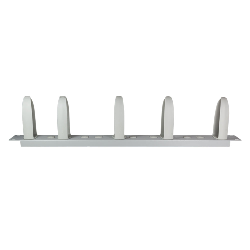 Pribor za ormare servera LogiLink LogiLink 19 cable management bar with 5 rotatable and adjustable rings, grey, OR105G