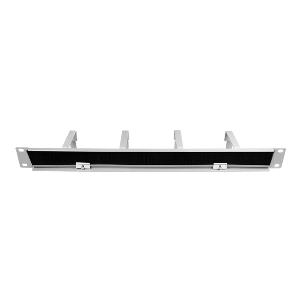 Pribor za ormare servera LogiLink LogiLink 19 cable management bar with 4 metal brackets and brush strip, light grey, OR106G
