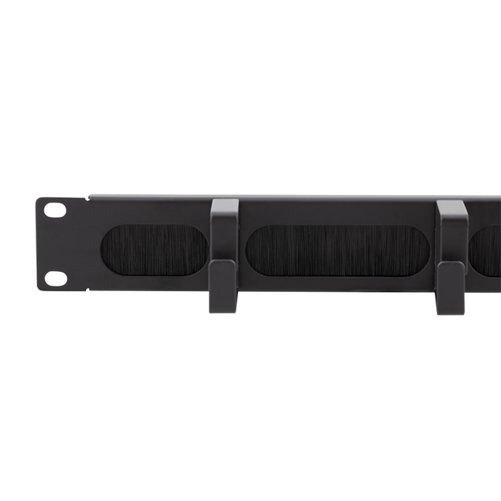 Pribor za ormare servera LogiLink LogiLink 19 cable management bar with 4 metal brackets and brush strip, light grey, OR106G
