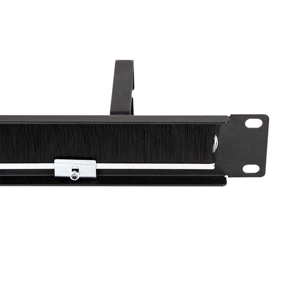 Pribor za ormare servera LogiLink LogiLink 19 cable management bar with 4 metal brackets and brush strip, light grey, OR106G