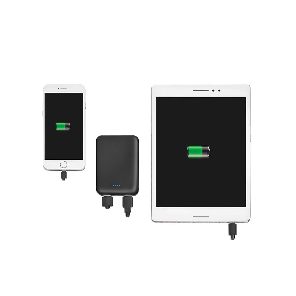 Power bank baterije LogiLink LogiLink  power bank 5000 mAh, 2x USB A, slim, black PA0202