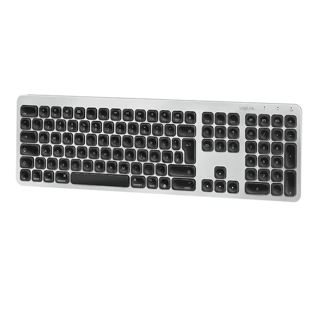 Tastatura LogiLink Logilink BT 4.2 multi device keyboard, max. 3 devices pairing, ID0206