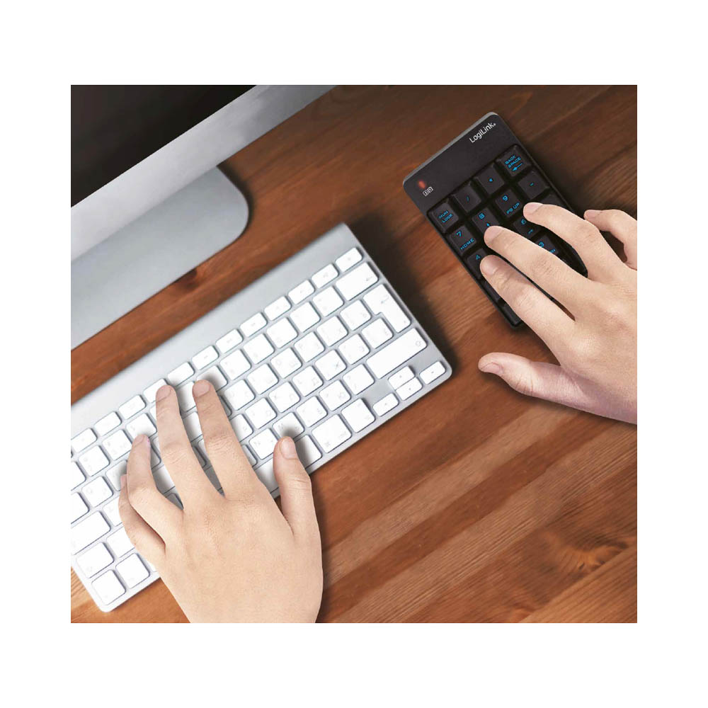 Tastatura LogiLink Logilink Wireless keypad, 2.4 GHz, black, ID0120