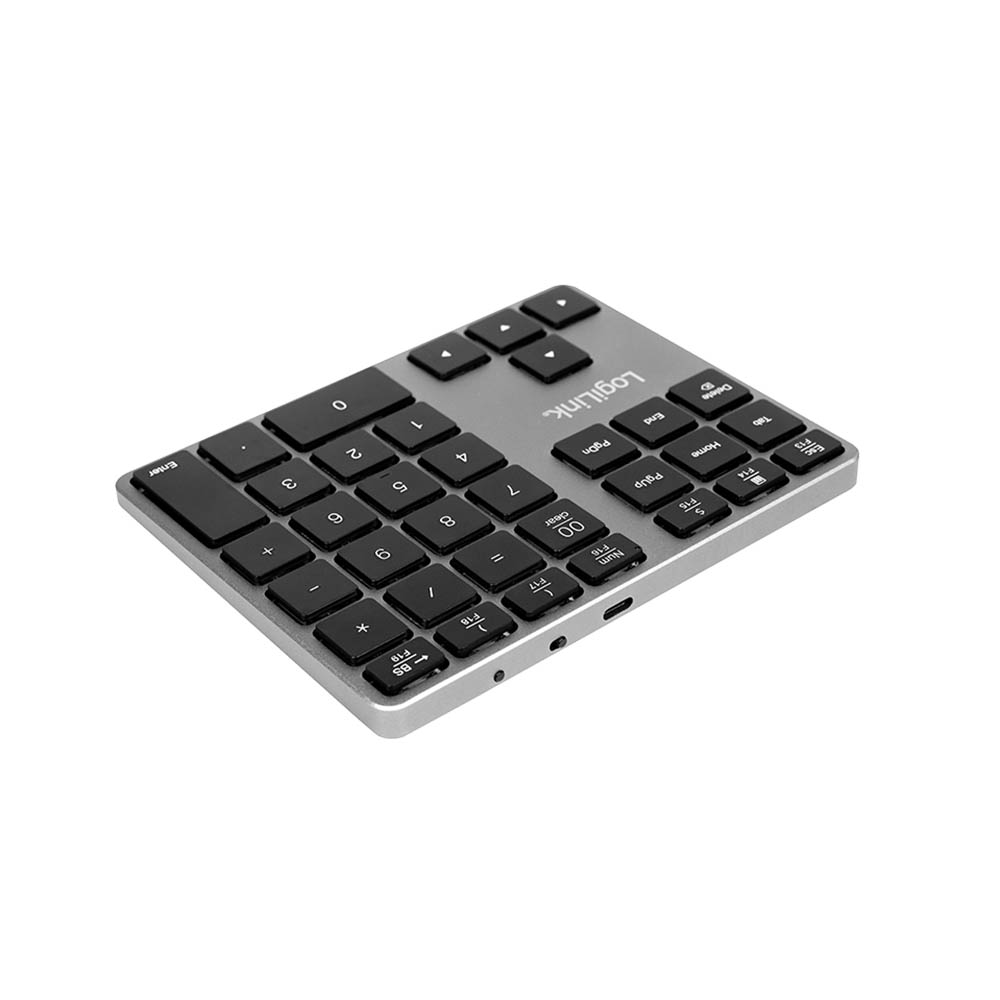 Tastatura LogiLink Logilink Keypad, BT, aluminum, space grey, ID0187