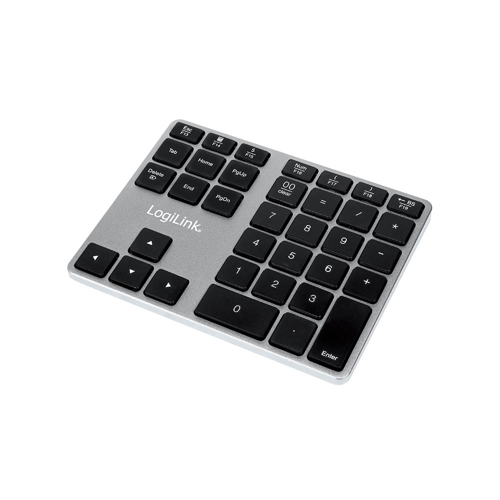 Tastatura LogiLink Logilink Keypad, BT, aluminum, space grey, ID0187