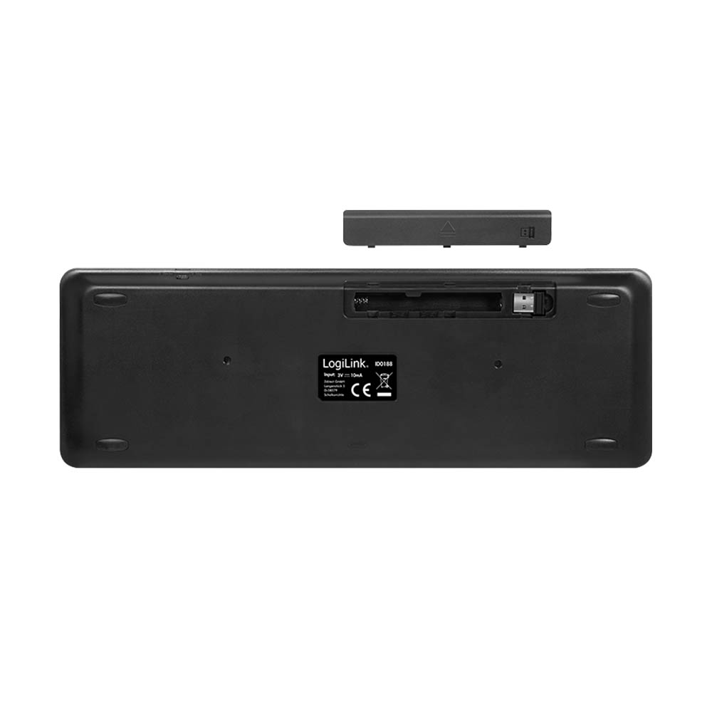 Tastatura LogiLink Logilink Wireless keyboard, 2.4 GHz, with touchpad, ID0188