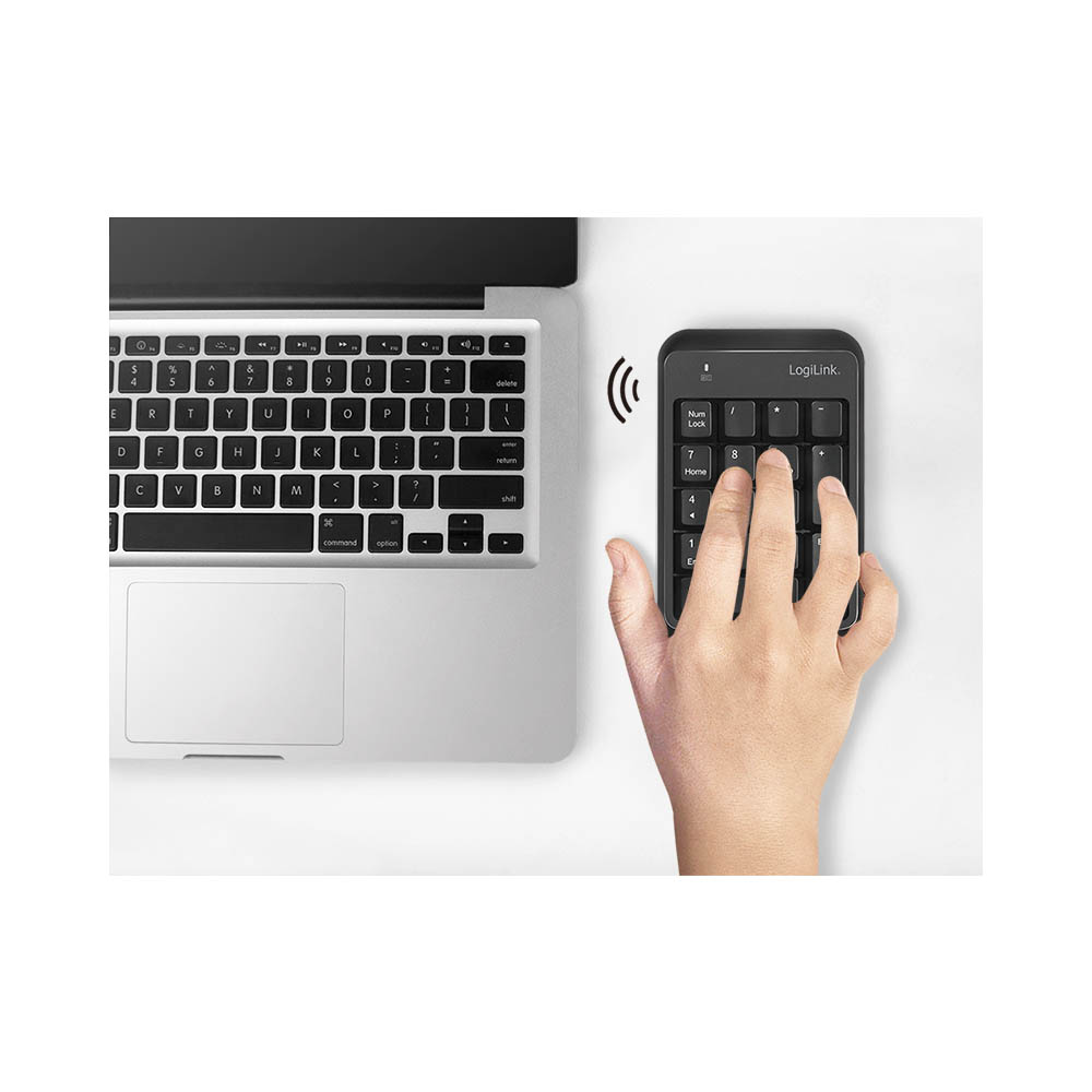 Tastatura LogiLink Logilink Wireless keypad, BT 5.1, black, ID0201