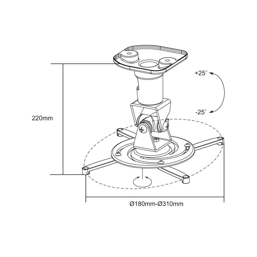 Nosači za projektori LogiLink Logilink projector mount BP0003