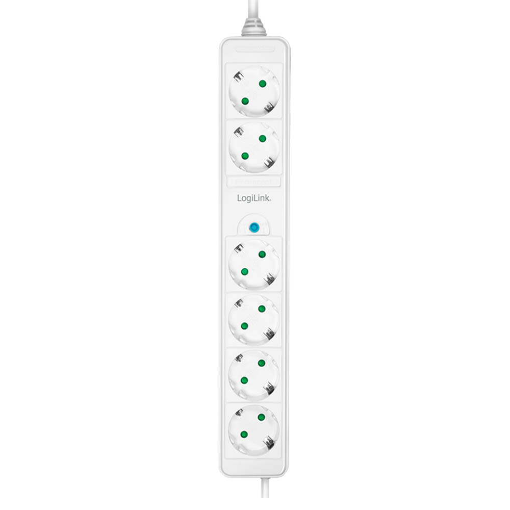 Produžec LogiLink LogiLink Socket outlet 6 way, 4 of them with footswitch, 6x CEE 7 3, 1.5 m, LPS271