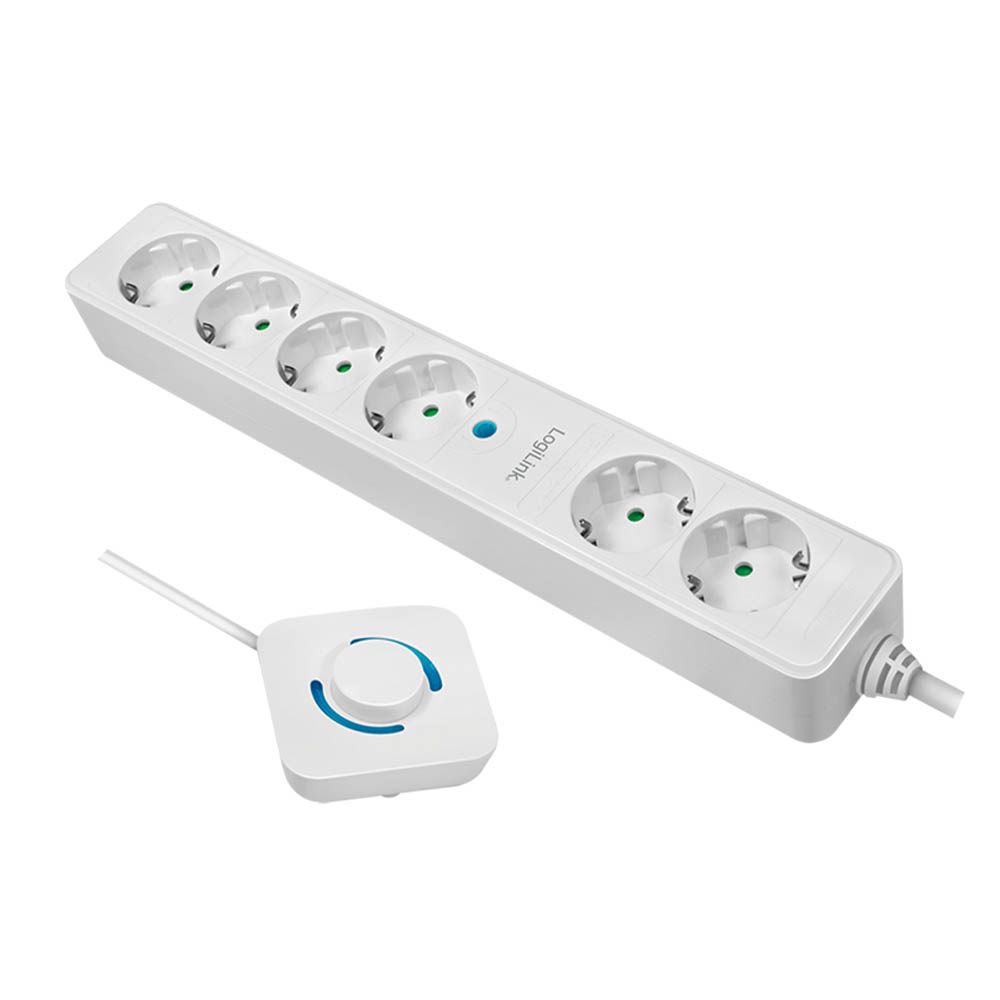 Produžec LogiLink LogiLink Socket outlet 6 way, 4 of them with footswitch, 6x CEE 7 3, 1.5 m, LPS271