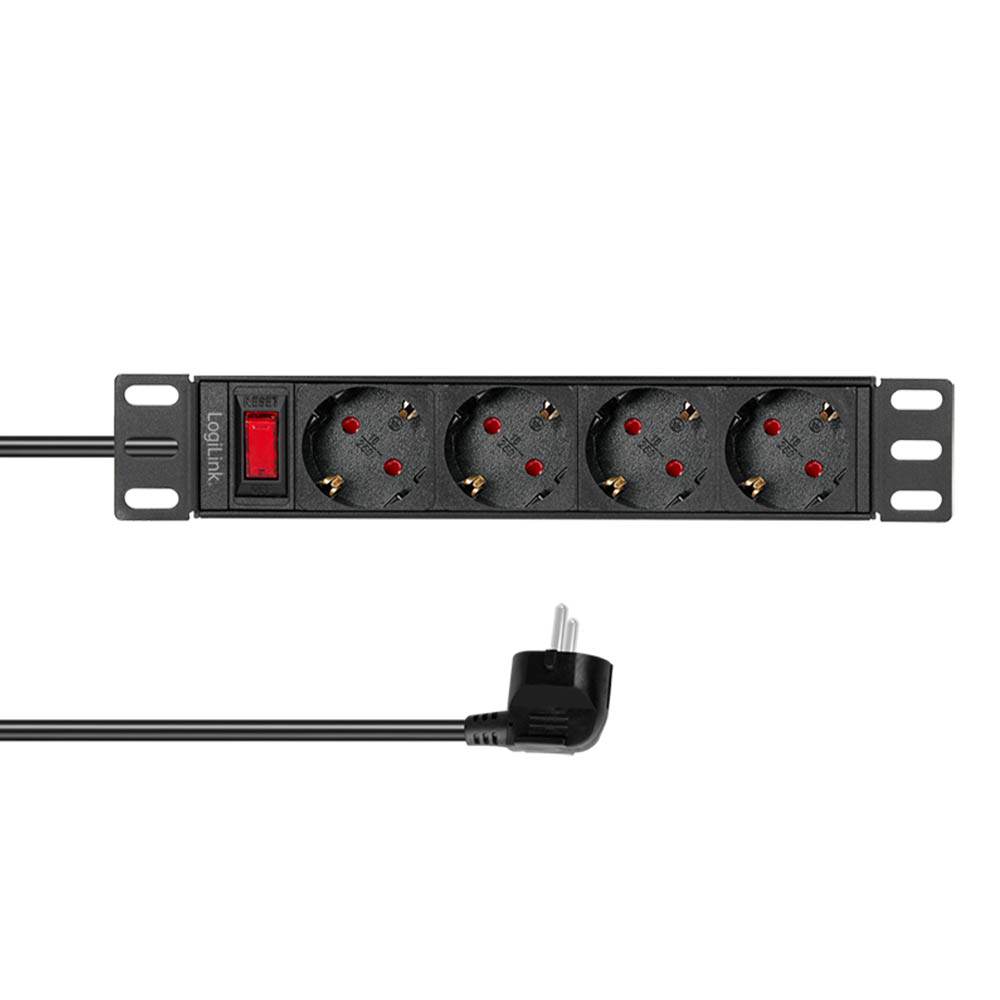 Produžec LogiLink LogiLink 10 PDU 4 way German socket, with switch, PDU4B01
