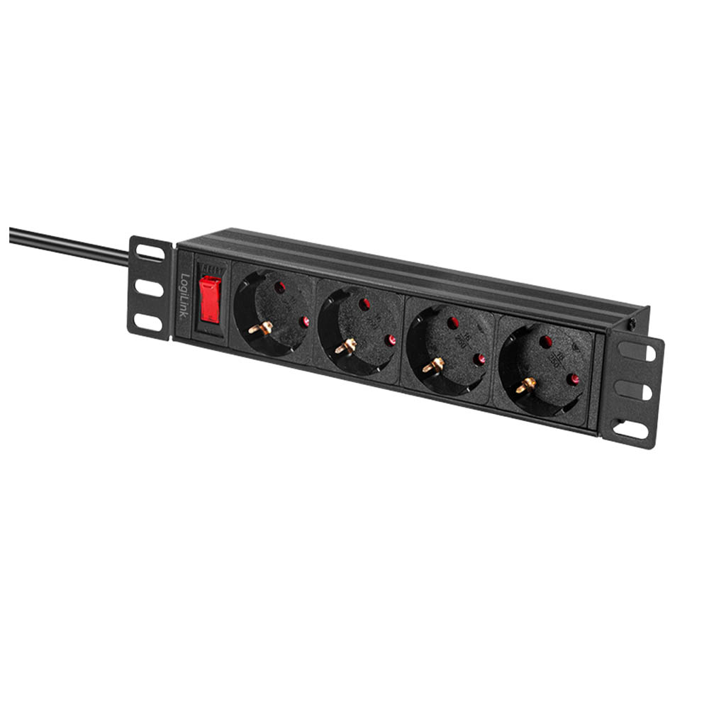 Produžec LogiLink LogiLink 10 PDU 4 way German socket, with switch, PDU4B01