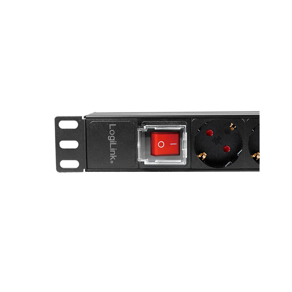 Produžec LogiLink LogiLink 19 PDU 8-way German socket, with switch, PDU8C01