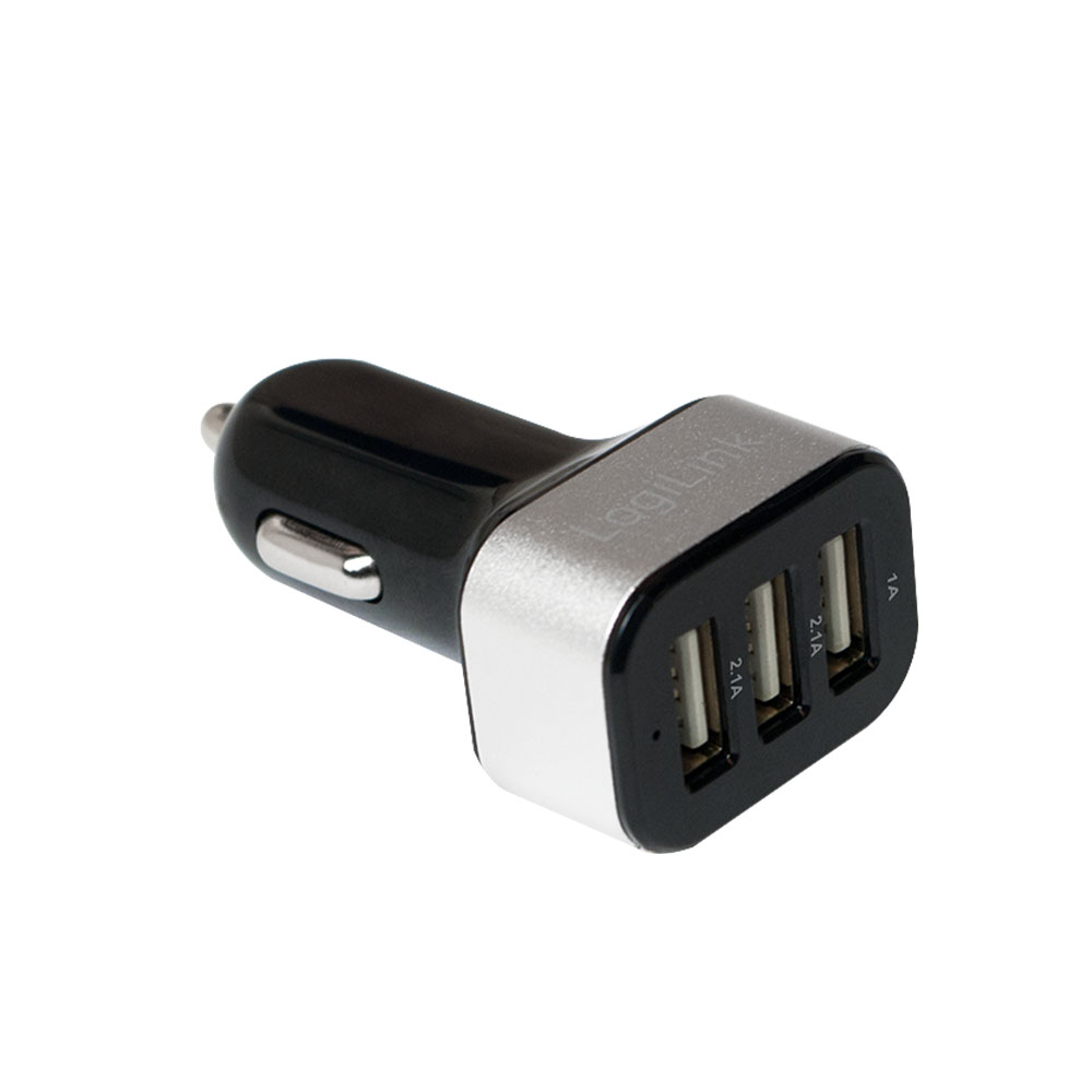 Punjač LogiLink Logilink USB car charger, 3x USB ports, 25.5W, PA0082