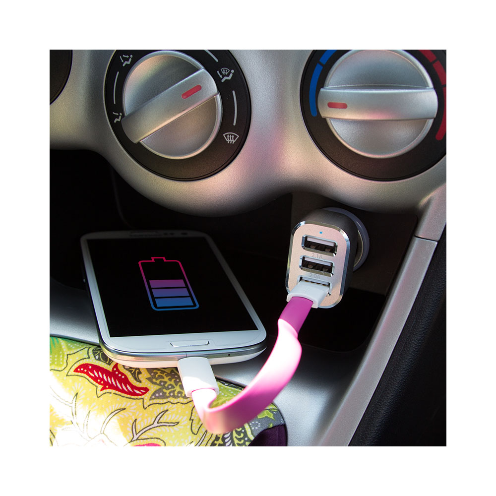 Punjač LogiLink Logilink USB car charger, 3x USB ports, 25.5W, PA0082