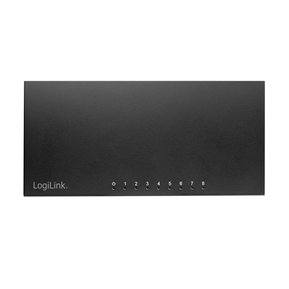 Svič LogiLink LogiLink 8-ports Gigabit desktop network switch, metal case, black, NS0117