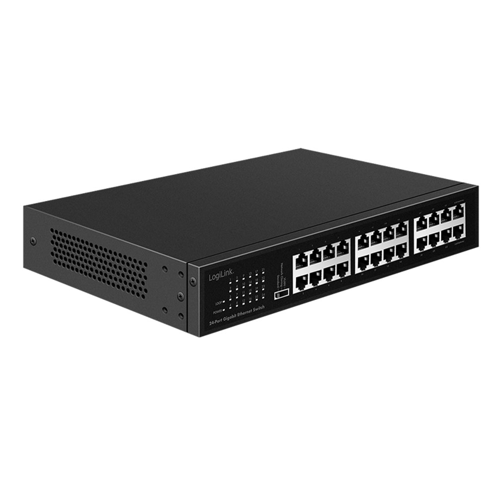Svič LogiLink LogiLink 24 port Gigabit Ethernet network switch, desktop or 19 rackmount, NS1324