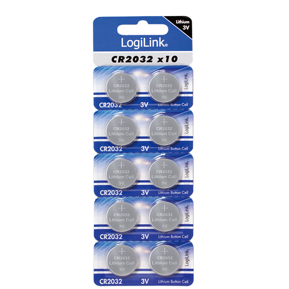 Baterija LogiLink LogiLink Ultra Power CR2032 lithium button cell, 3V, 10 pcs., CR2032B10