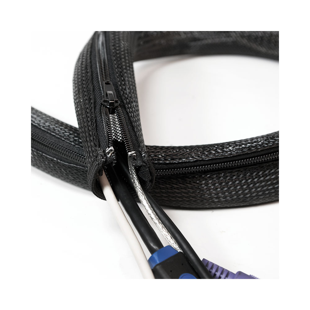 Kablovska spojnica LogiLink LogiLink Cable sleeve Zipper, Polyester, OD: 50 mm, black, 2 m, KAB0049