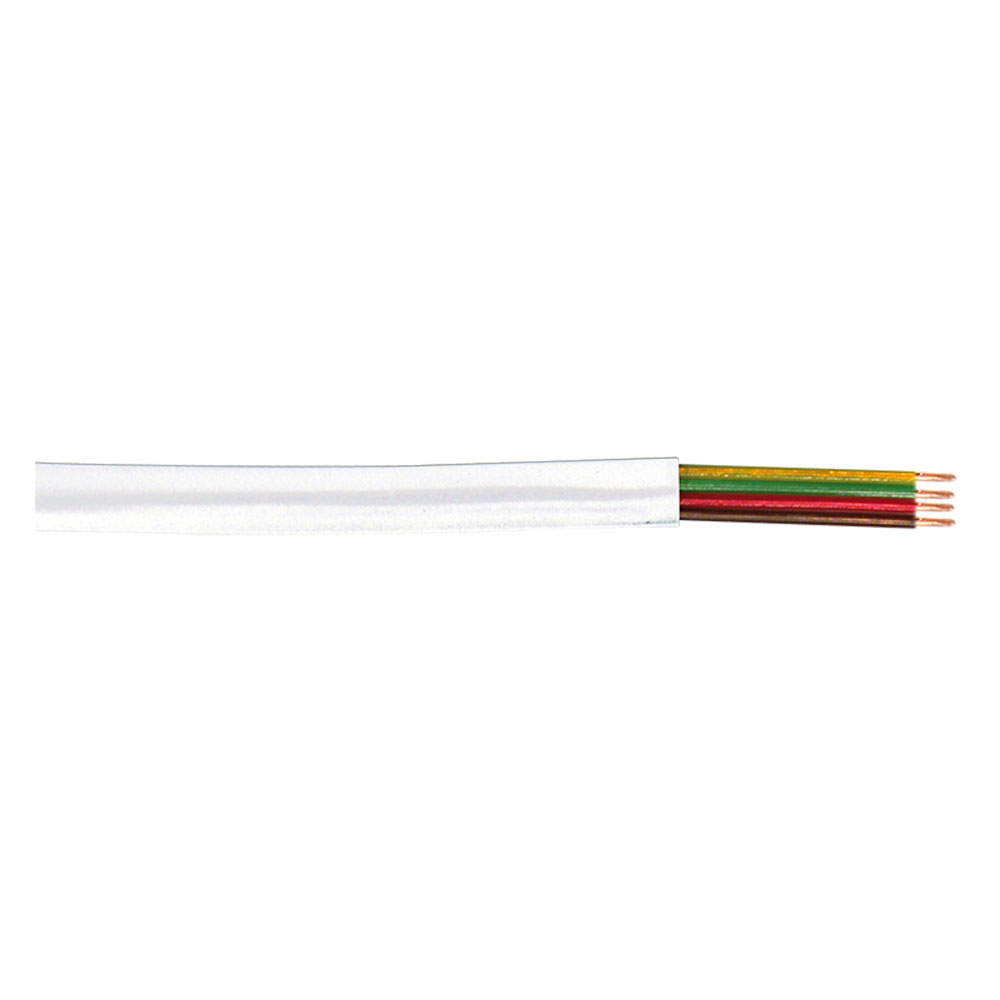 Telefon kabl LogiLink LogiLink Telephone cable, flat, 4 wire, white,100 m, CM04W