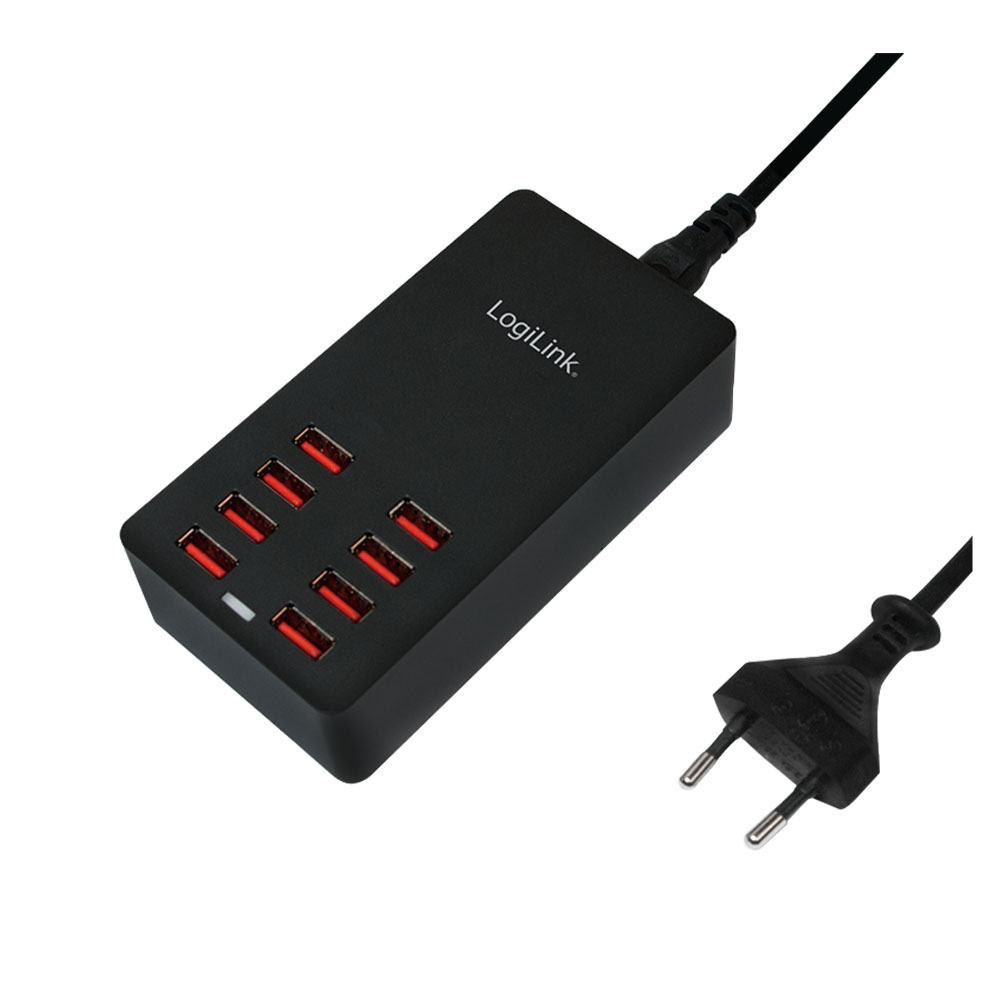 Punjač LogiLink LogiLink USB table charger, 8x USB-A, 44 W, PA0140