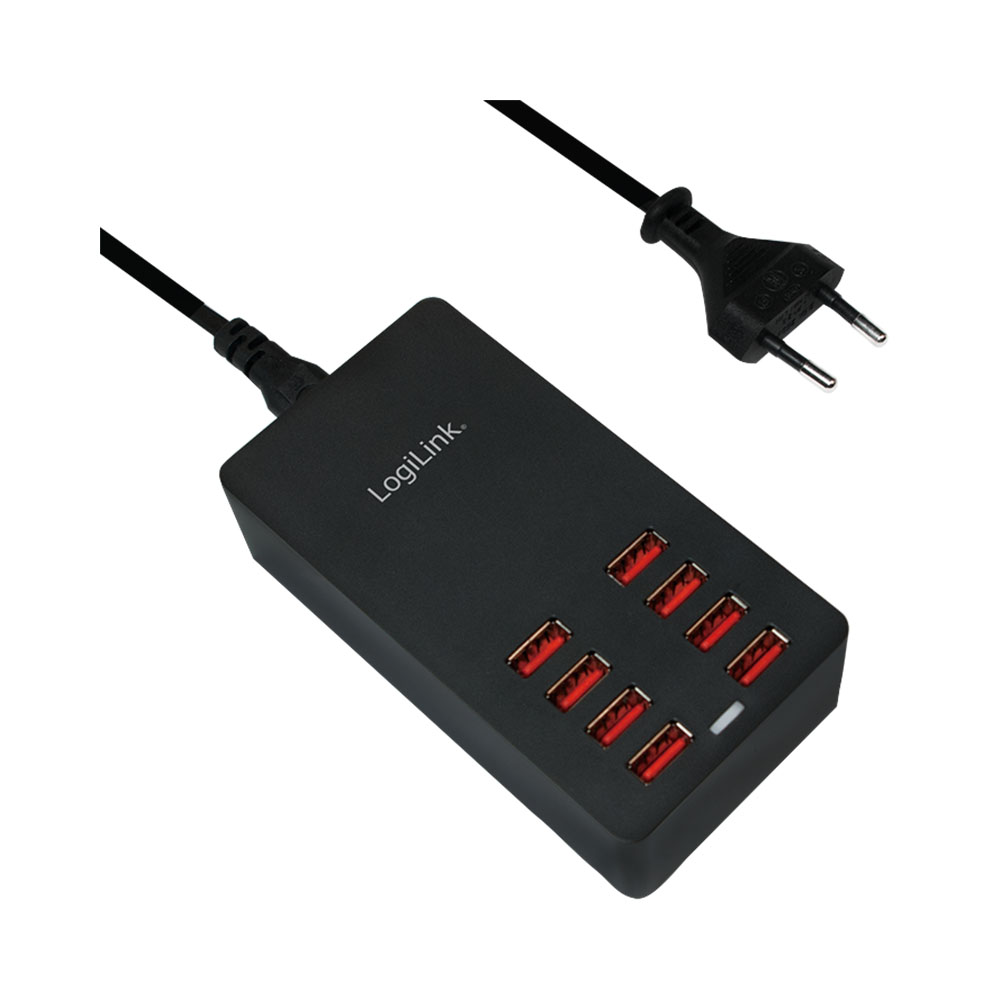Punjač LogiLink LogiLink USB table charger, 8x USB-A, 44 W, PA0140