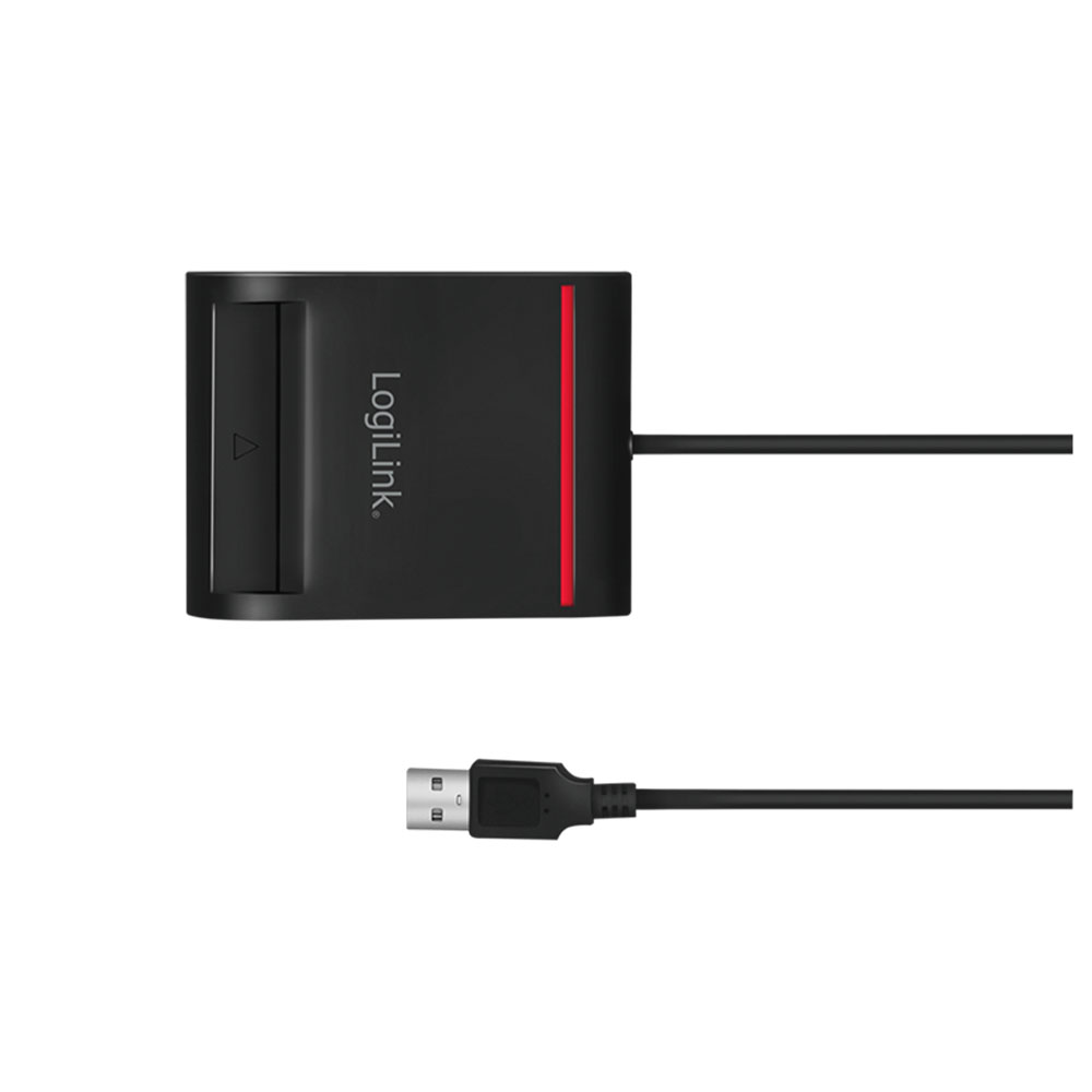 Čitač kartica LogiLink Logilink USB 2.0 card reader, for smart ID, black, CR0047